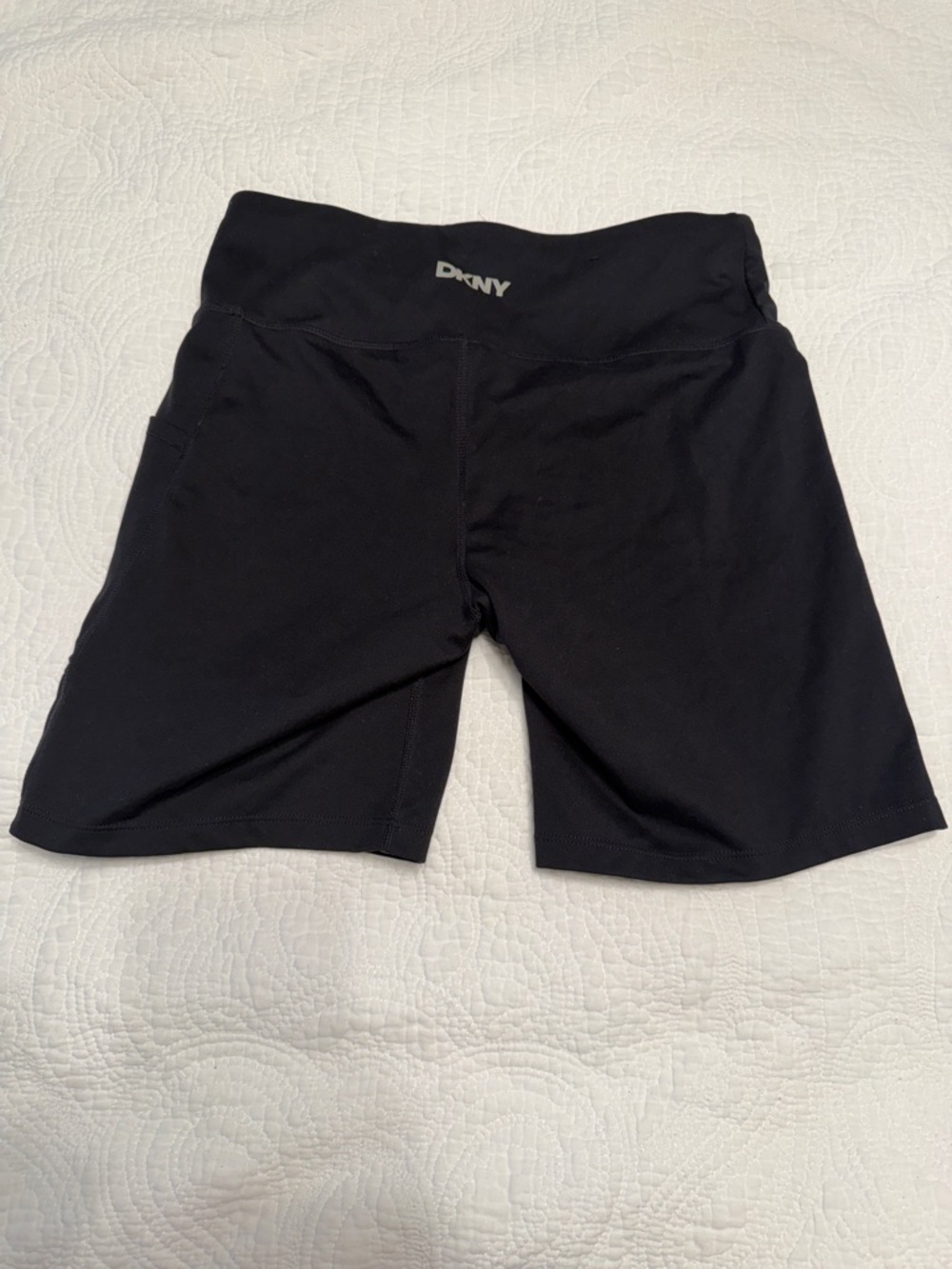 DKNY Black High-Waist Bike Shorts